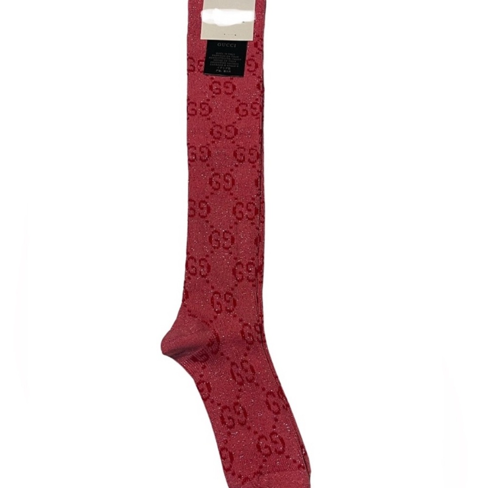 Pink GG Long Socks